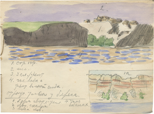 Фогт Фёдор Адольфович. Альбом с рисунками и набросками, сделанные в войну с Германией 1914 г. на Южном фронте